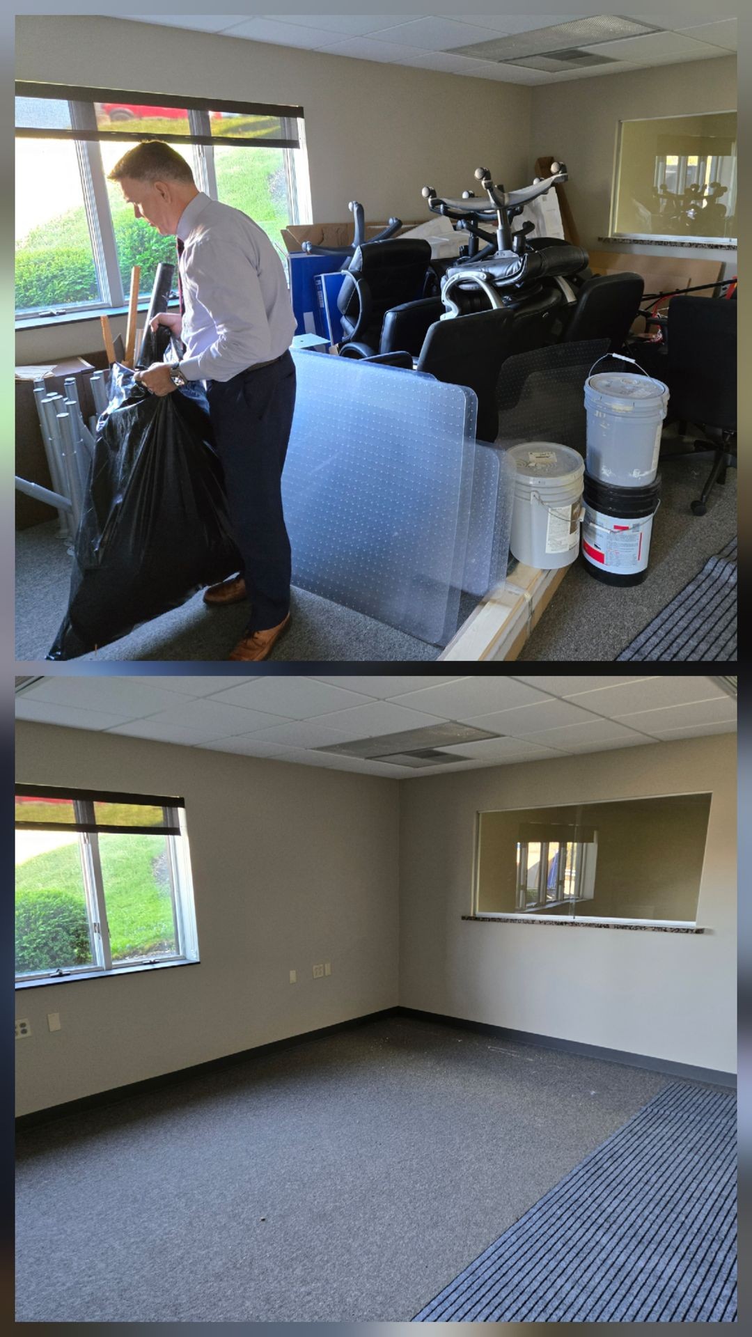 Greensburg chamber of commerce commercial office cleanout